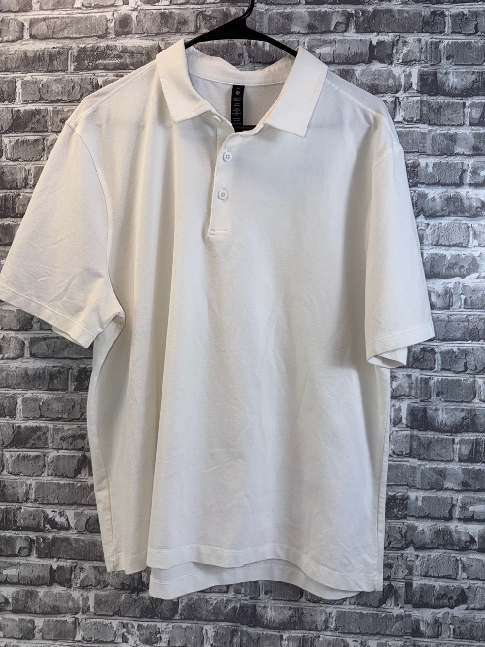 lululemon athletica White Short-Sleeve Polo